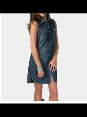 Cowgirl Justice Dress Small Denim